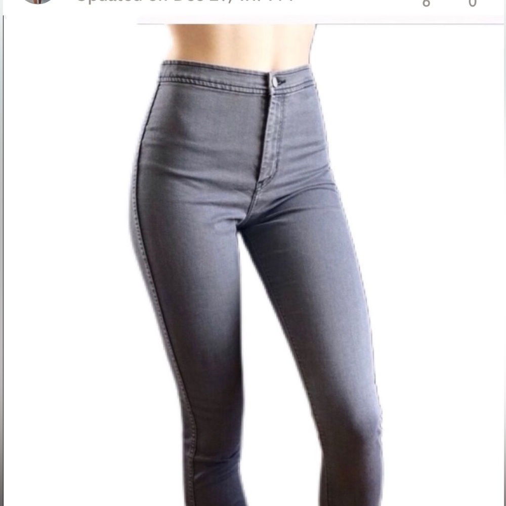 American Apparel Grey Easy Jeans, Small